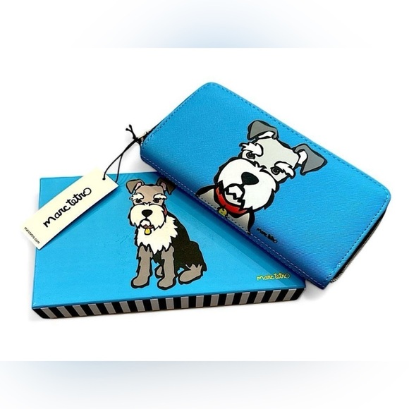 Marc Tetro Blue Dog ,Zip Around Long Wallet. - Picture 4 of 12
